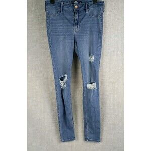 Hollister High Rise Jean Leggings Size 7R Blue 28x28 Skinny Ankle Woman